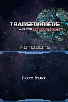 Transformers - War for Cybertron - Autobots (USA) (En,Fr) screen shot title